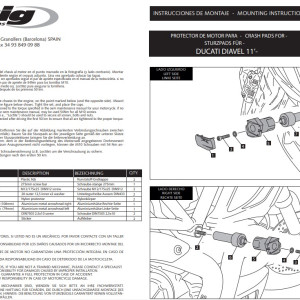 Bukógomba, Puig R12 Ducati Diavel  (2011-2018) kép